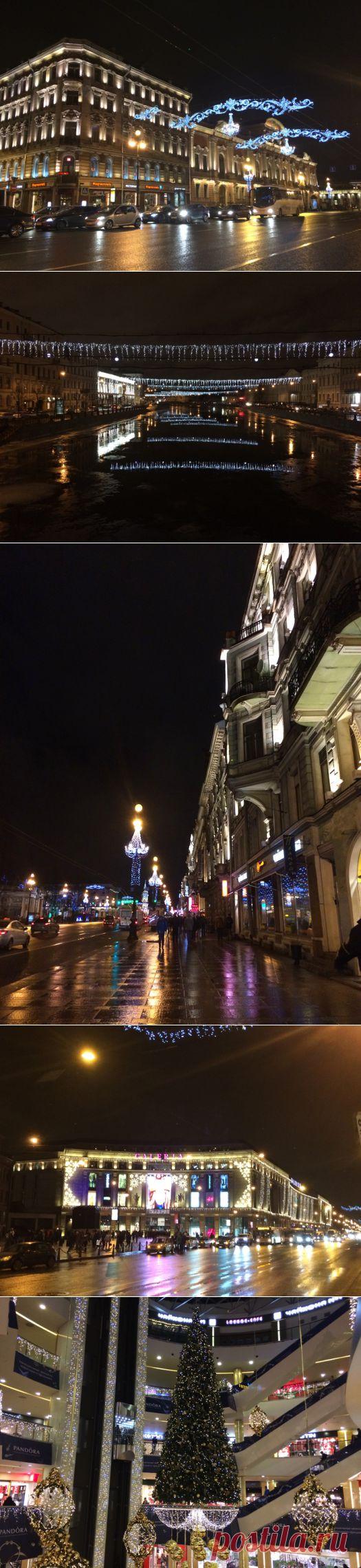 Вечерний новогодний Питер, январь 2015