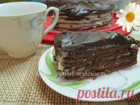 Торт медовик шоколадный