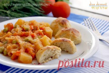 437. Биточки рыбные с овощным рагу ( как в д/саду)