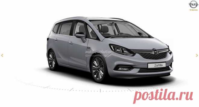 Рестайлинговый Opel Zafira рассекретили в сети