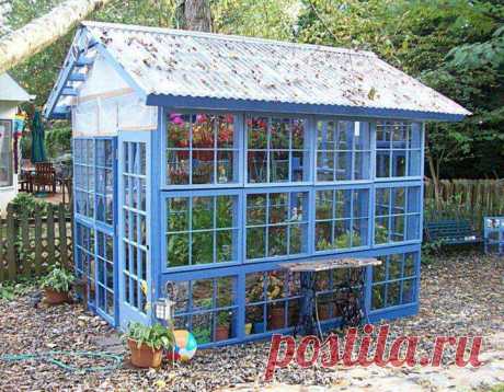 20 Re-purposed Window Greenhouses 20 Repurposed Window Greenhouses