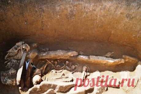 Археологи нашли погребение в каменном ящике и черепа животных на Алтае. В Краснощековском районе Алтайского края археологи провели раскопки могильника Ханкаринский дол, относящегося к пазырыкской культуре железного века (VI-III века до нашей эры). В итоге специалисты нашли останки людей, погребенные в каменном ящике. В могиле также находились четыре черепа животных — овец и лошади.