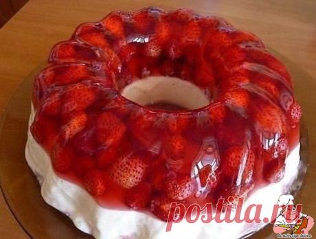 Земляничное желе с ванильным кремом - RecipesHome.ru