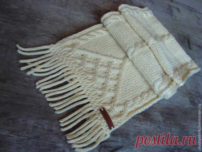 Как связать бахрому для шарфа - Ярмарка Мастеров - ручная работа, handmade