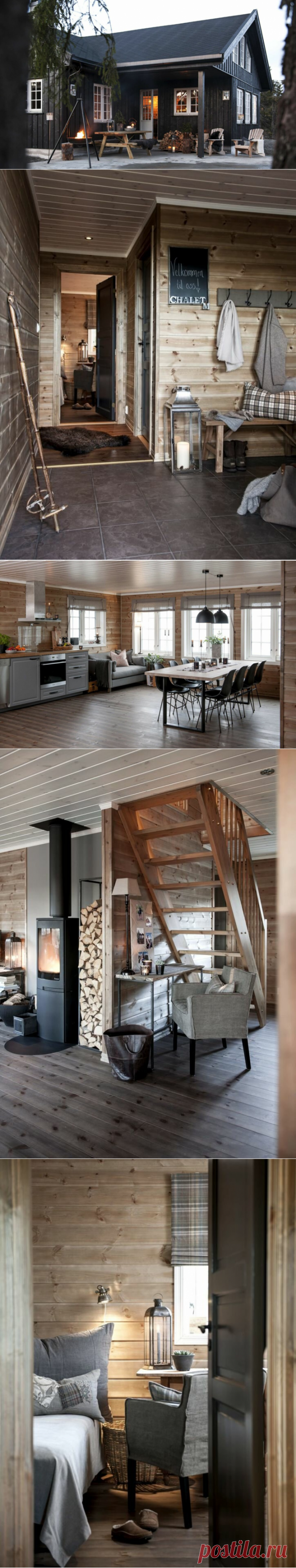 Черный дом в Норвегии с уютным интерьером. Реконструкция старого дома - смотрим, какой он стал после переделки | АРТбук Ульяновой | Яндекс Дзен