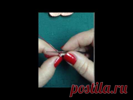 VIDEO-TUTORIAL Nº15/2 Rosa a crochet.CROCHET IRLANDES