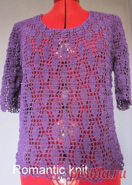 Блузка (вязание крючком, хвастаемся)