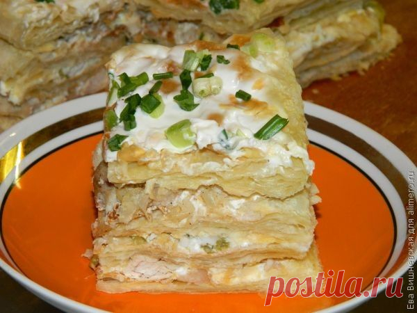 Закусочный слоеный торт
