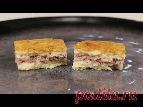 Без Дрожжей! Вкусный МЯСНОЙ ПИРОГ на Сметане/Быстрый и Простой Рецепт Несладкой Выпечки с Мясом