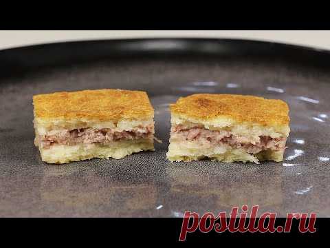 Без Дрожжей! Вкусный МЯСНОЙ ПИРОГ на Сметане/Быстрый и Простой Рецепт Несладкой Выпечки с Мясом