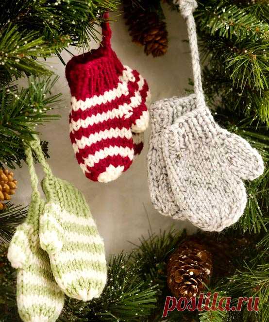Новогодний декор – вязаные украшения своими руками