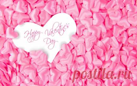 Скачать обои pink, Happy, love, Valentine's Day, heart, сердечки, romantic, раздел праздники в разрешении 1280x800