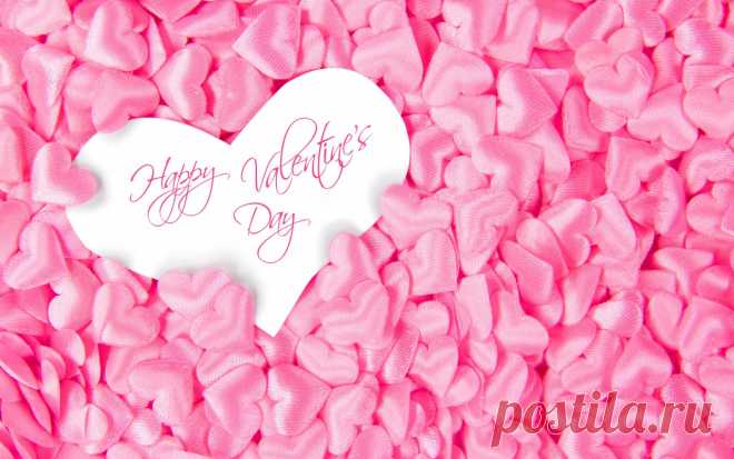 Скачать обои pink, Happy, love, Valentine's Day, heart, сердечки, romantic, раздел праздники в разрешении 1280x800