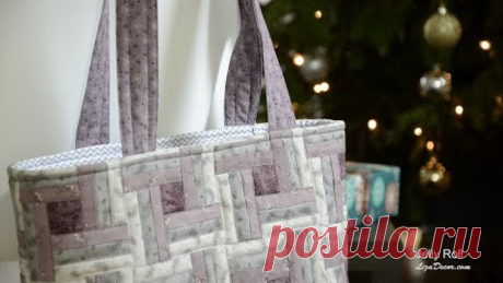 Patchwork Bag Tutorial - Patchworková taška - šití z pruhů.