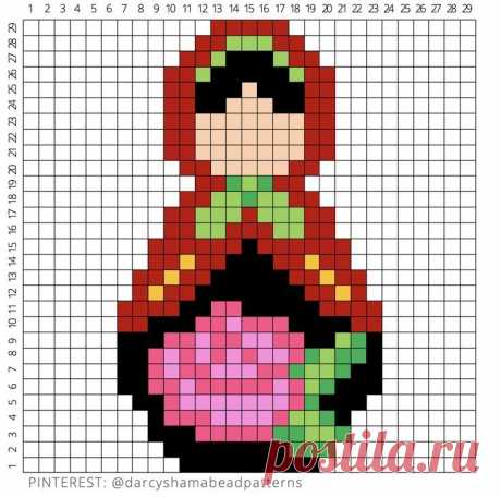 a cross stitch pattern with an image of a woman holding a flower in her hand