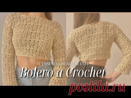 Bolero o Sueter a crochet. Te enseño a realizarlo/ Top con Mangas Largas a crochet
