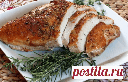 Запеченное филе индейки с розмарином. Сочно, ароматно и очень вкусно!