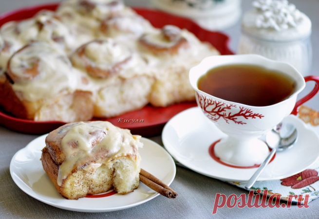 Нежные, ароматные сдобные булочки с корицей