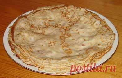 Блинчики со сморчками кулинарный рецепт дома