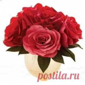 Как сделать из гофрированной бумаги розу - МирТесен