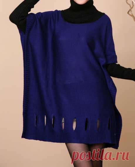 Blue Sweater dress, Sweater dress in red, Loose Oversize dress, Turtleneck dress Loose bat design, easy fashion, but not simple, down-hole style styled, easy to wear clothing lady style, creating a classic wild fashion legend.  Fabrics; cotton  Color; red , blue Size  Width restrictions do not  Bust does not limit  Waist Without limiting the  Sleeve Length 65cm/ 25  Length