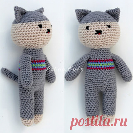 Котенок вязаный крючком | 1000 схем амигуруми на русском