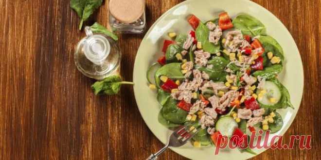Салат с тунцом – вкусно, быстро и просто — Сад Заготовка