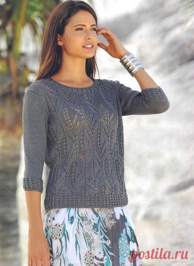 ​Ажурный пуловер невероятной красоты — Сделай сам, идеи для творчества - DIY Ideas