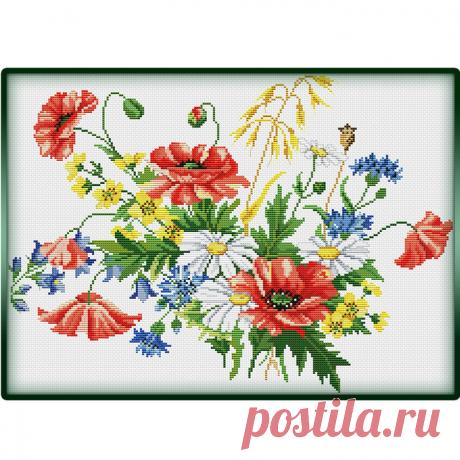 ВЫШИВКА-Полевые цветы
