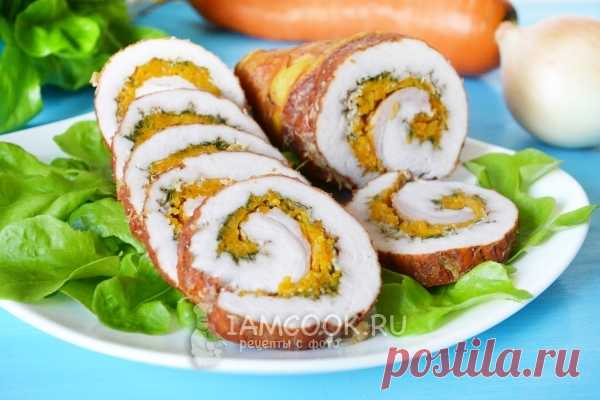Мясной рулет в луковой шелухе - идея простая, даже банальная