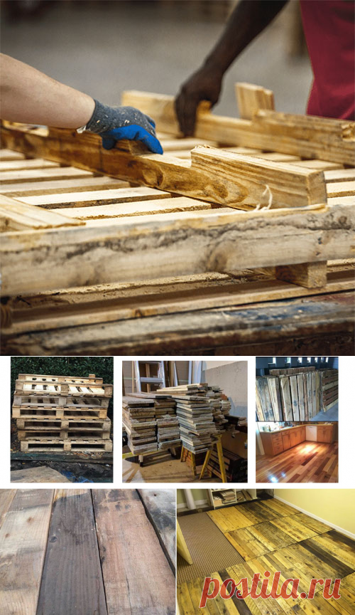 Пол из поддонов своими руками