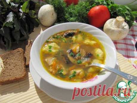 Суп гречневый с грибами и картофельными клецками - кулинарный рецепт