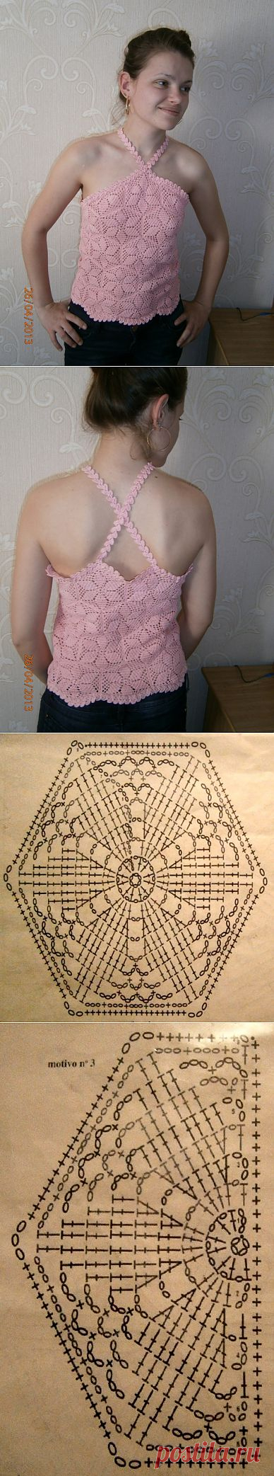 Летняя майка крючком / Женская одежда крючком. Схемы. / PassionForum - мастер-классы по рукоделию
