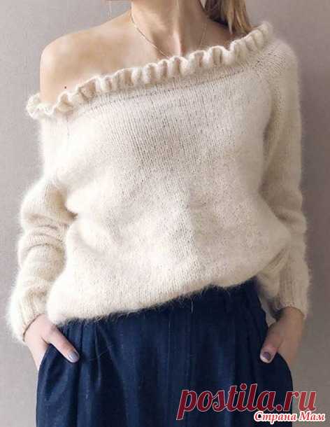 Джемпер “FLEUR”. Спицы. - ВЯЗАНАЯ МОДА+ ДЛЯ НЕМОДЕЛЬНЫХ ДАМ - Страна Мам