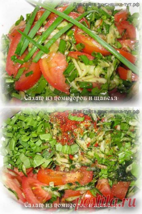 Салат из помидоров и щавеля - Готовим сами