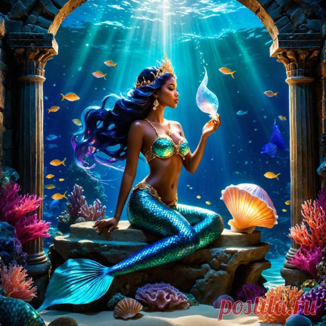 Мифическая Королева Морей: Слияние Фантазии и Реальности. Картинка из нейронной сети stable diffusion - Stable Diffusion 1.5 / SDXL примеры промтов - Форум ИИ о нейросетях - Yes Ai
