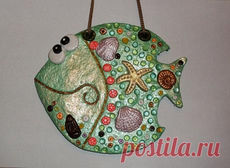 Морские рыбки «На удачу» из соленого теста — Рукоделие