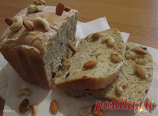 Хлеб из "Карлсона" (с изюмом, орехами и кофе) - Рецепты домашней кухни с пошаговыми фотографиями и подробным описанием. Новые рецепты каждый день. Конкурсы рецептов - Ням.ру