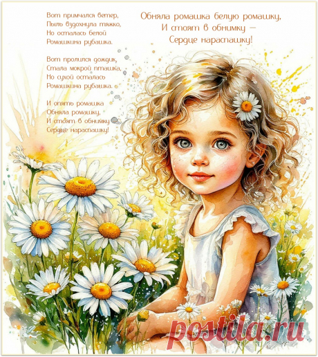 Ромашка на ладошке