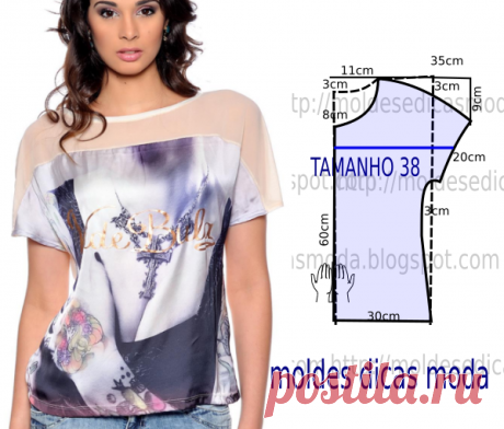 BLUSA EM TULE TRANSPARENTE