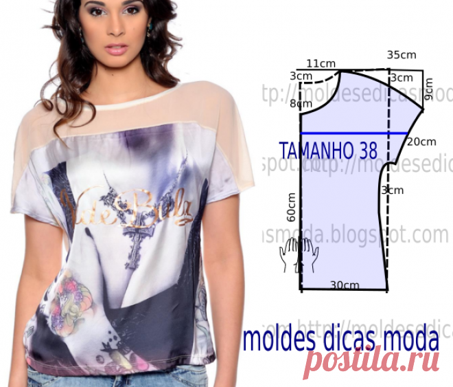 BLUSA EM TULE TRANSPARENTE