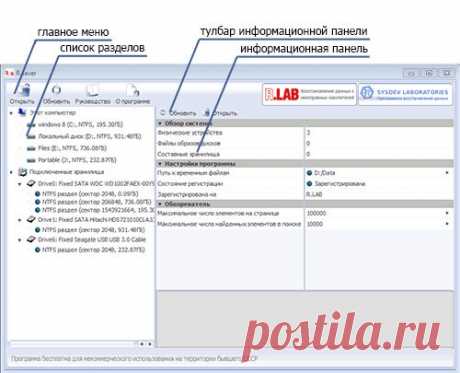 R.saver – бесплатная программа для восстановления данных - R.LAB