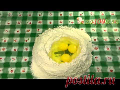 Тесто для домашней лапши фото-видео рецепт