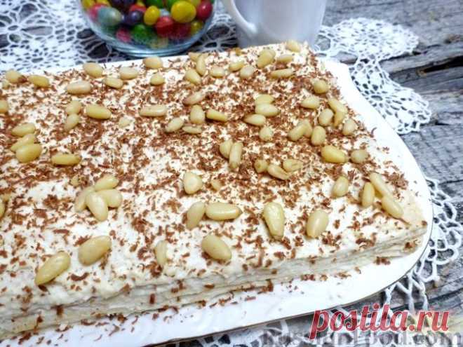 Рецепт: Торт без выпечки с творожным сыром (из лаваша) на RussianFood.com