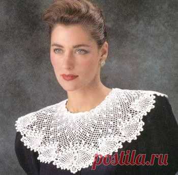 АЖУРНЫЕ ВОРОТНИКИ, СВЯЗАННЫЕ КРЮЧКОМ