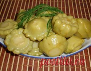 Консервированные патиссоны на зиму - рецепт