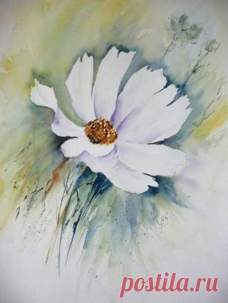Цветочная акварель