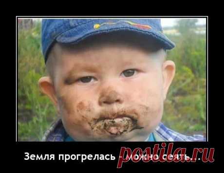 Земля прогрелась - можно сеять! Демотиваторы :)