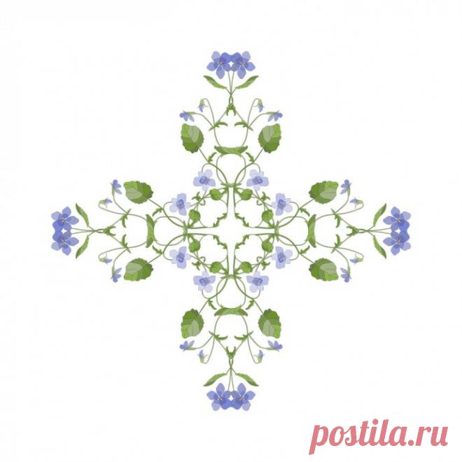 ​Узоры из фиалок Узоры из фиалокВ качестве примера к мастер-классу 