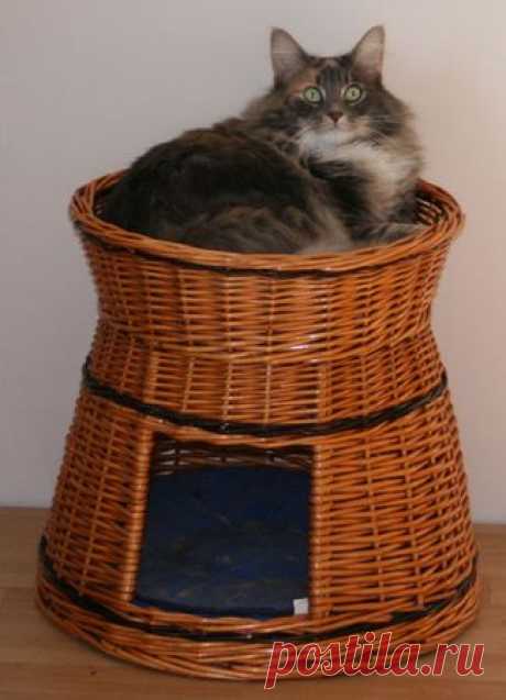Кошкины домики. Идеи лежанок для котеек.